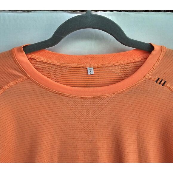 Lululemon Men’s Metal Vent Tech Training / Workout Tee | Size L | Orange - Picture 3 of 5